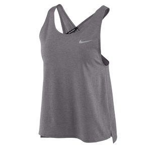 Gray Nike Open Back Running Tank top